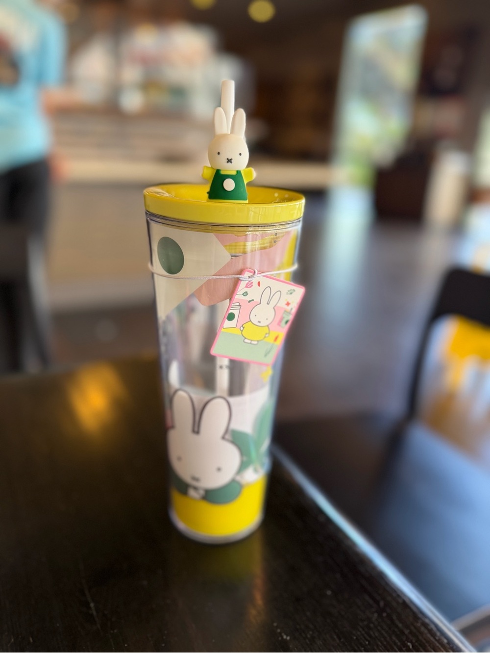 Starbucks Miffy Yellow Bunny Tumbler with Straw